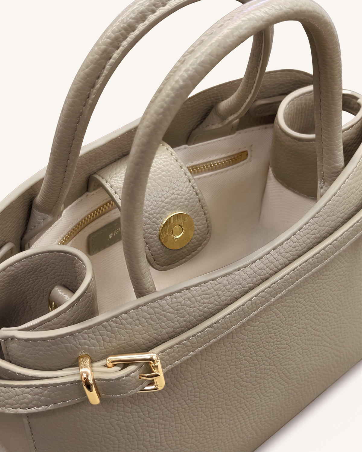 Ella Structured Tote - Taupe | JW PEI