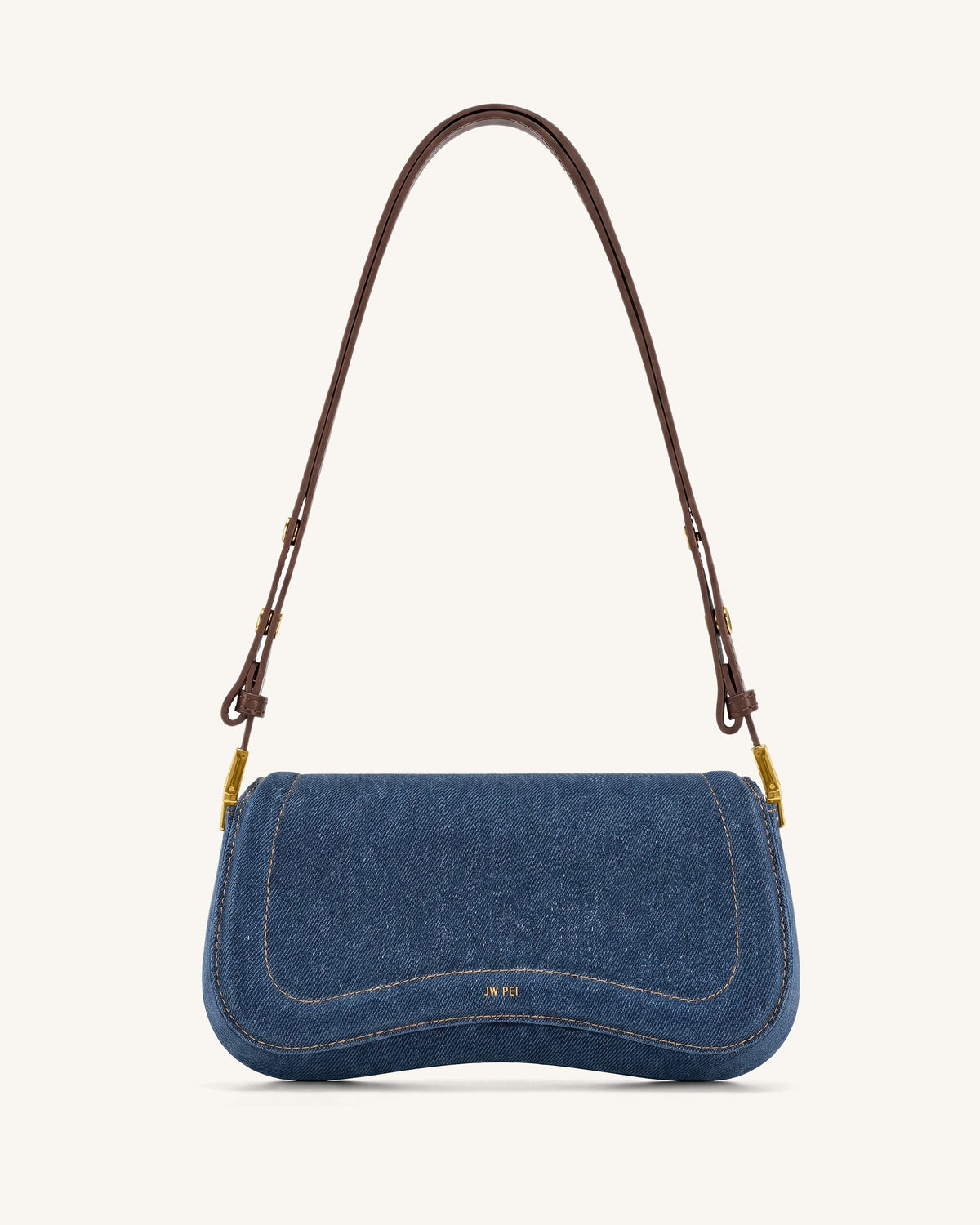 Joy Shoulder Bag - Dark Blue Denim | JW PEI