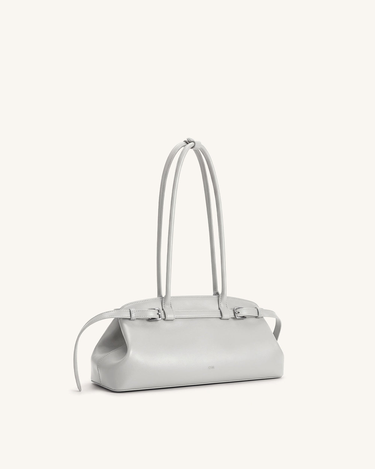 Arden Belt Detail East-West Shoulder Bag - Light Grey | JW PEI
