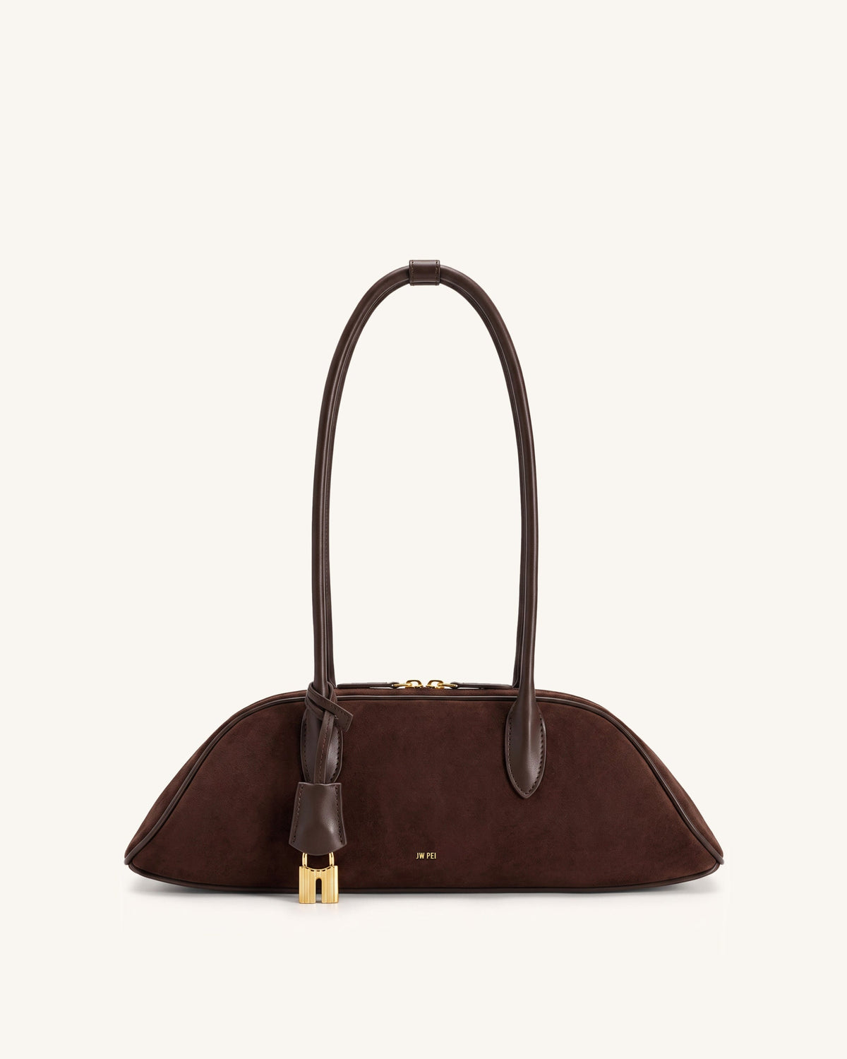 Zora Faux Suede Shoulder Bag - Coffee Brown | JW PEI