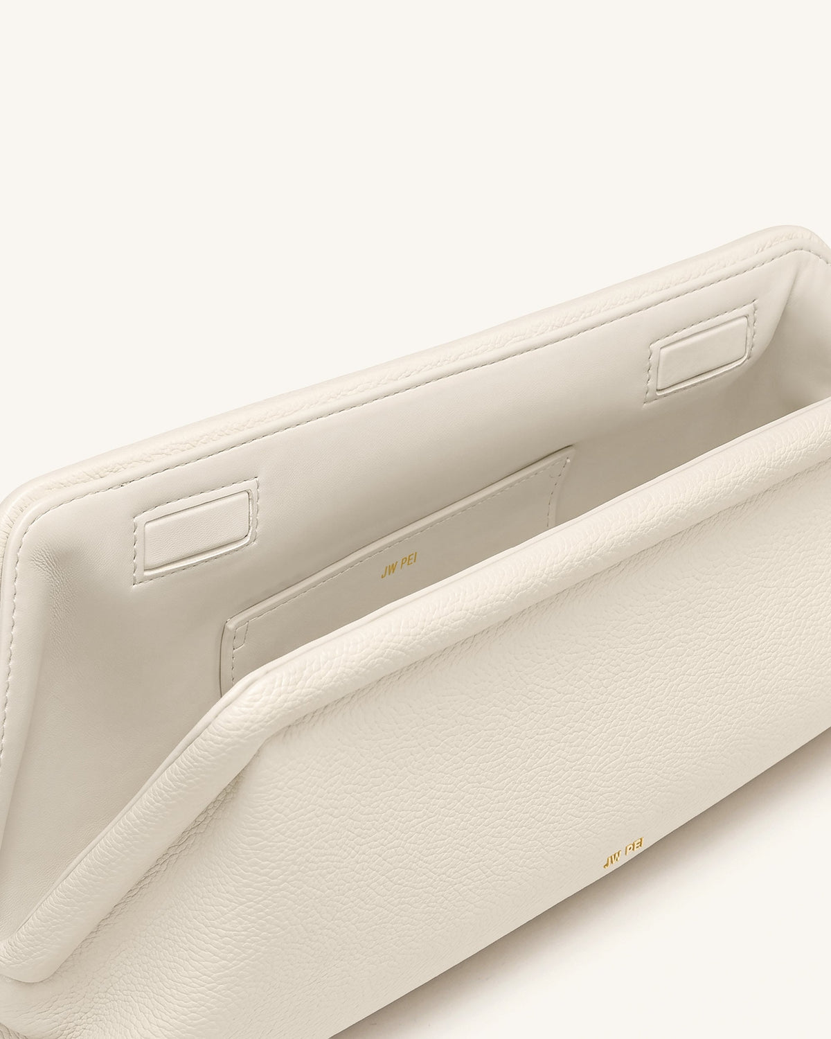 Harlee Asymmetric Clutch - Ivory | JW PEI