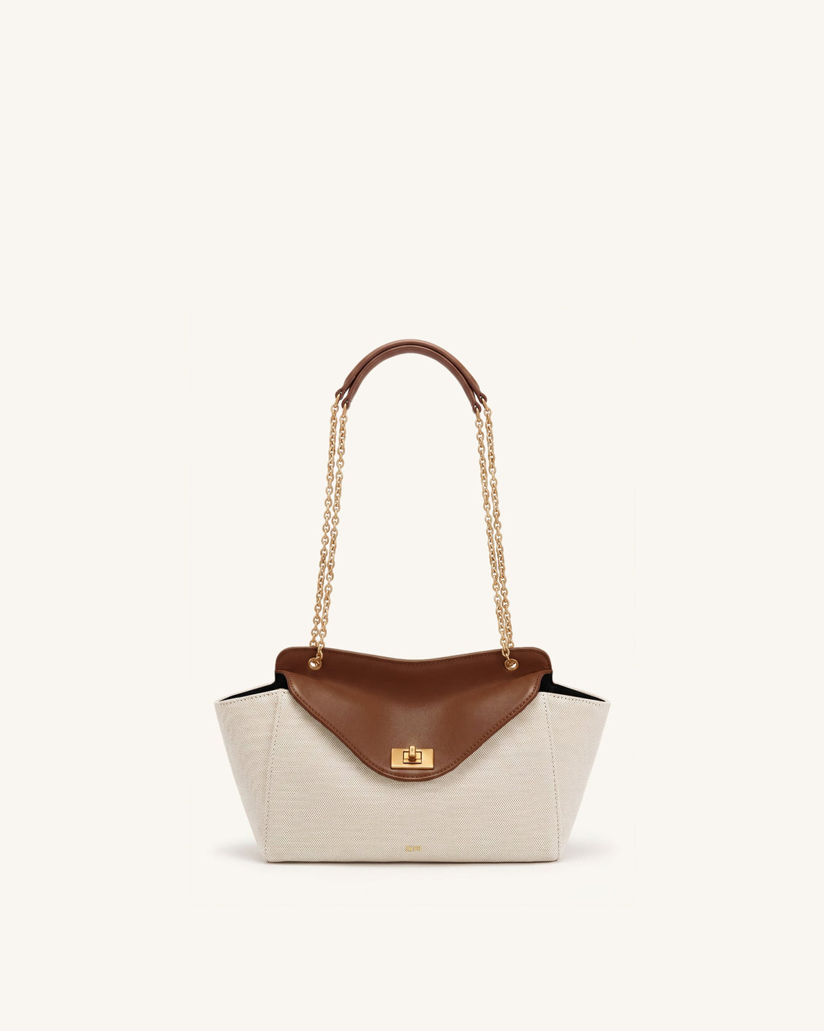 Lucia Envelope Chain Shoulder Bag - Brown Canvas | JW PEI