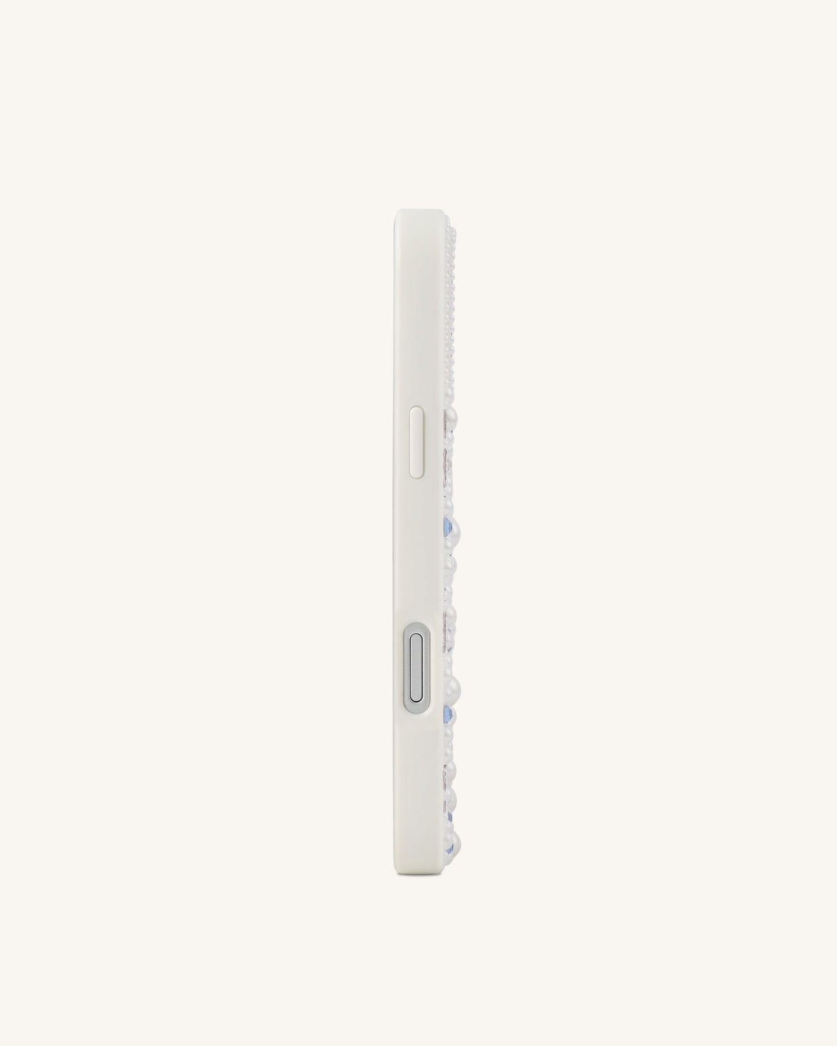 Crab Pattern Faux Pearl Phone Case - White | JW PEI