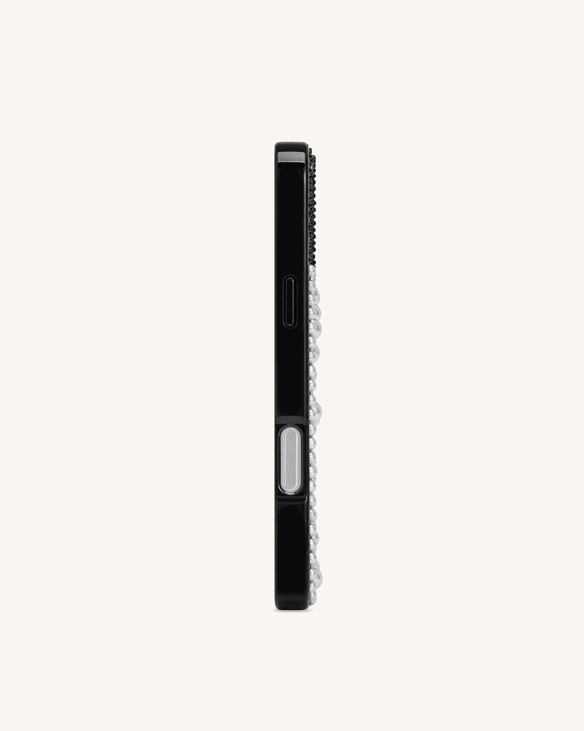 Pearl Artificial Crystal Puppy Phone Case - Black | JW PEI