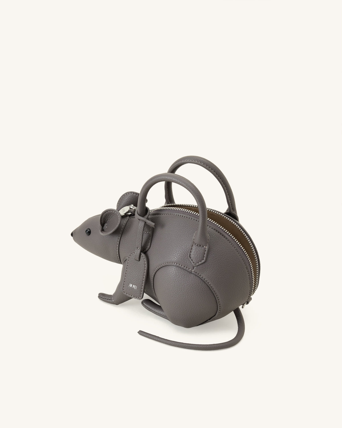 Mia Mouse Top Handle Bag - Gray | JW PEI