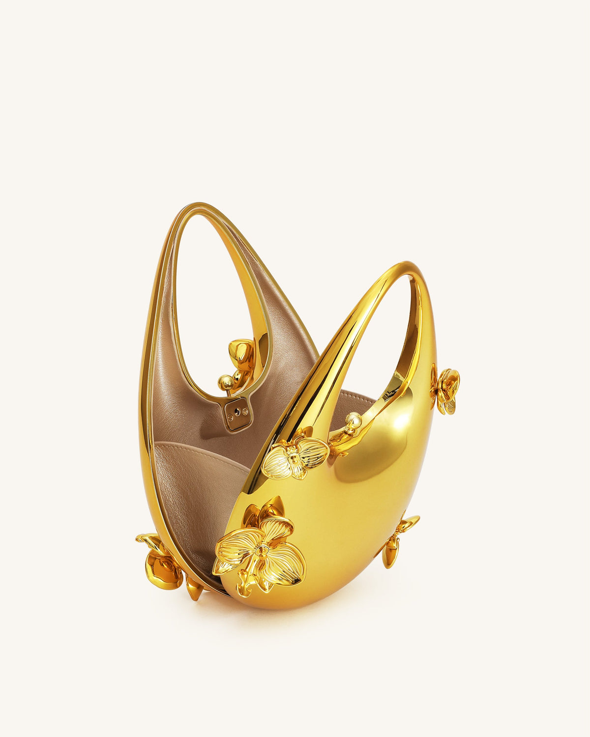 Lydia Floral Embellished Handbag - Gold | JW PEI