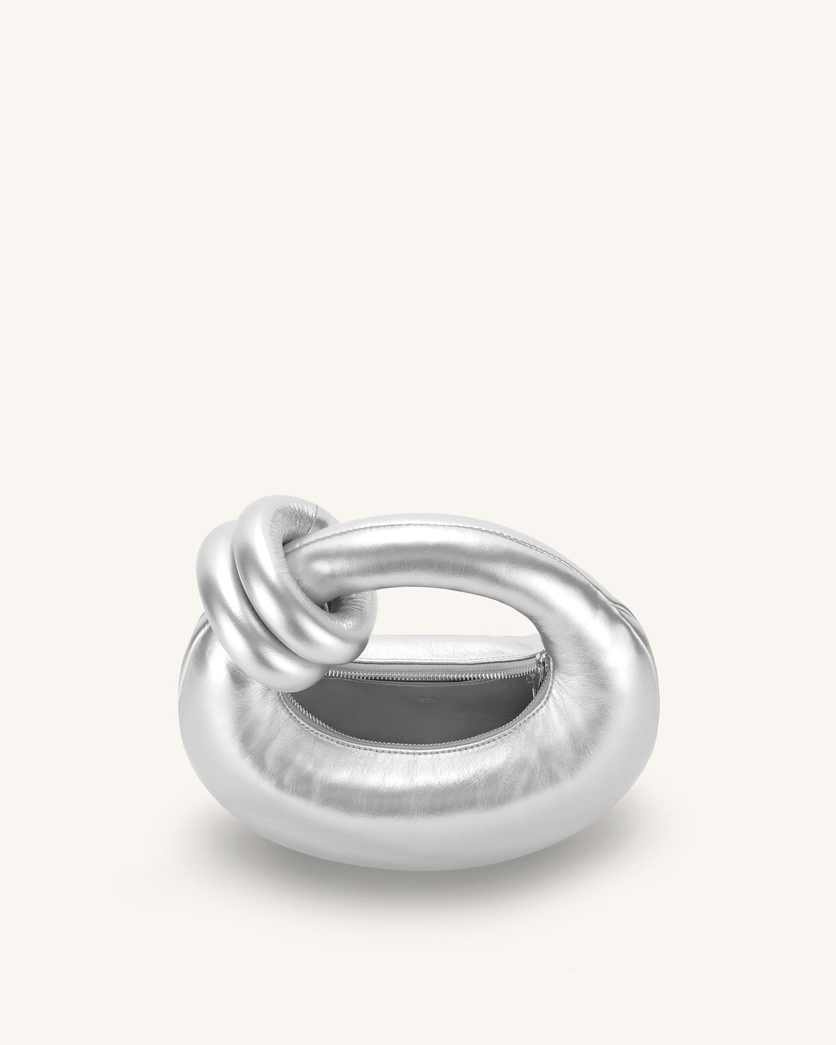 Abacus Top Handle Bag - Silver | JW PEI