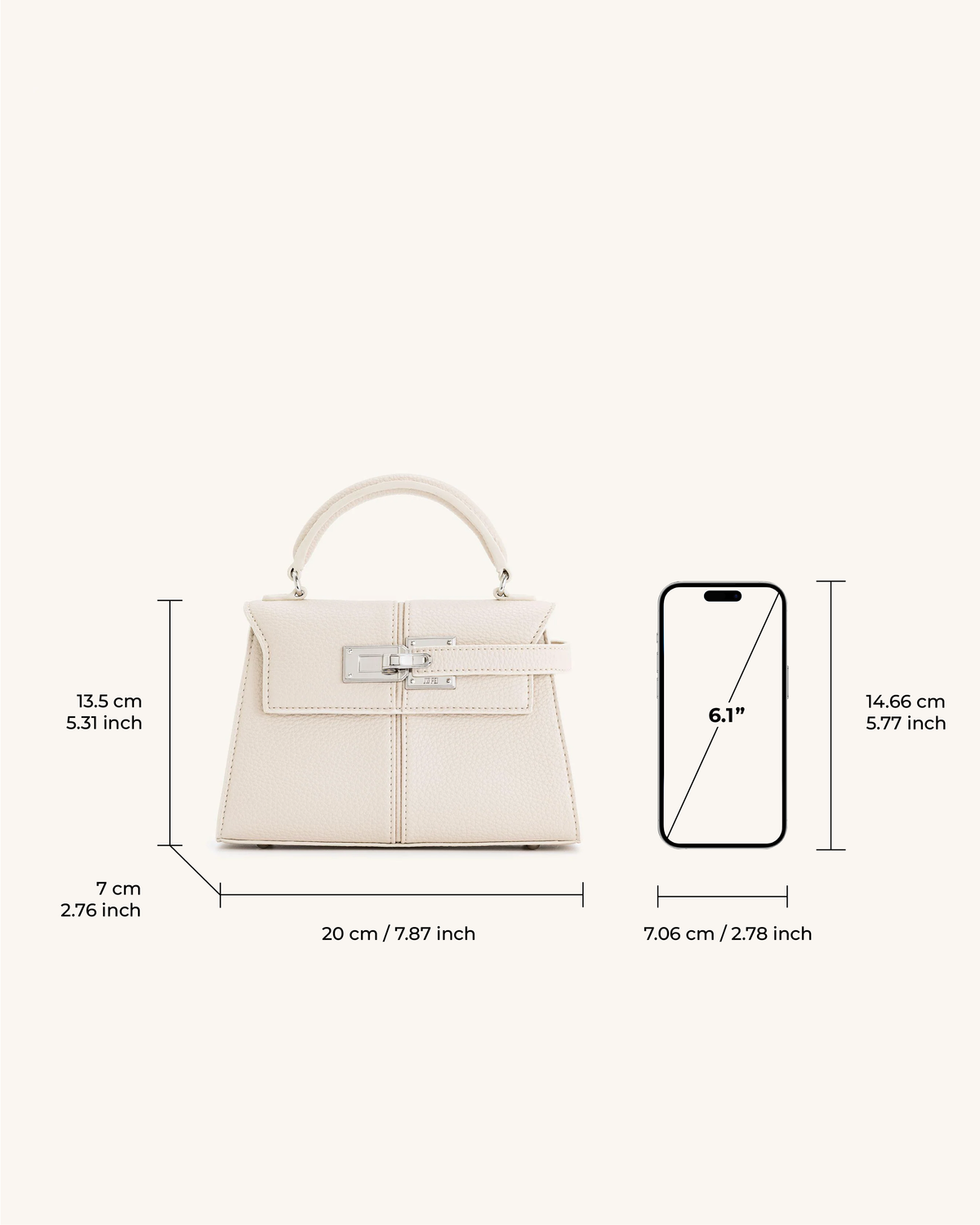 Elise Top Handle Bag - White | JW PEI