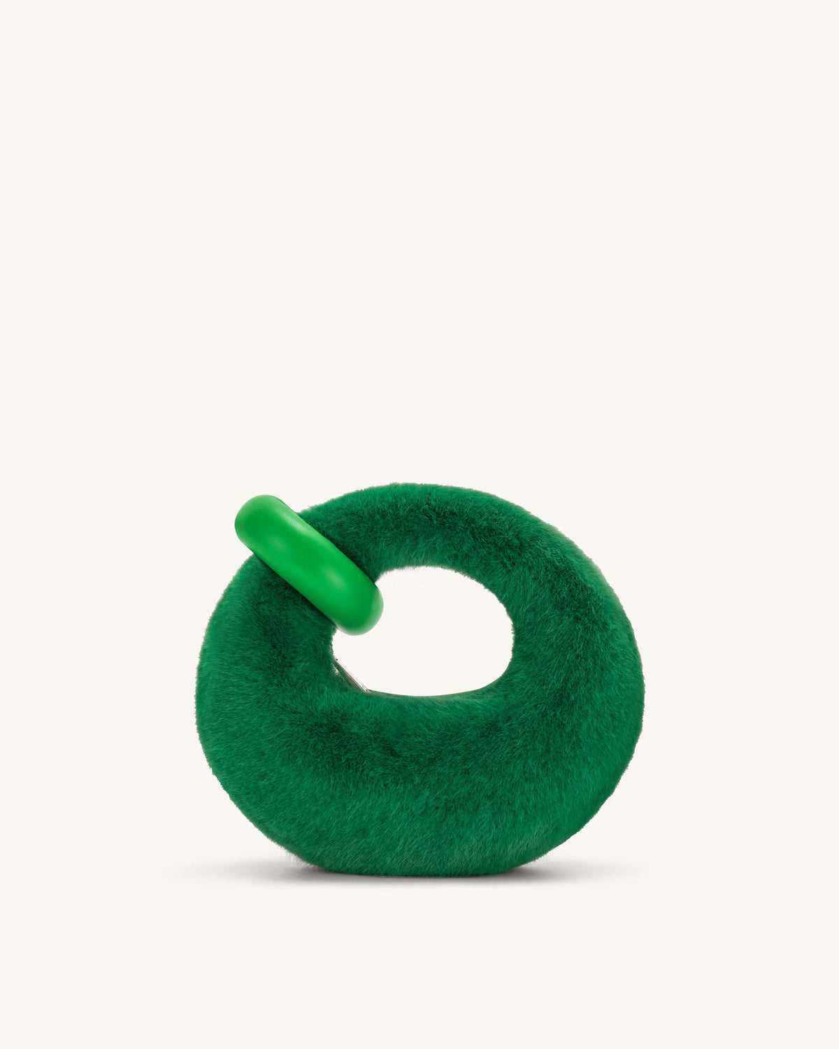 Abacus Faux Fur Mini Top Handle Bag- Grass Green | JW PEI