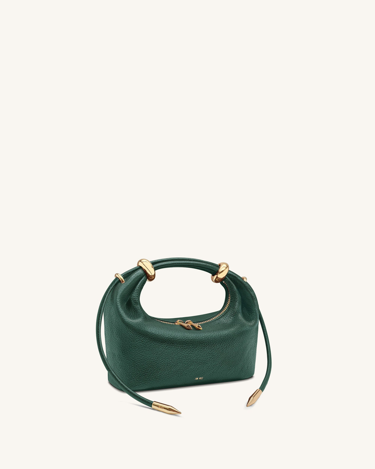 Ellie Metal Ring Embellished Top Handle Bag - Forest Green | JW PEI