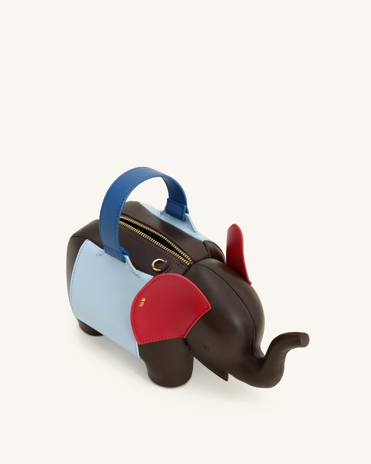 Claire Elephant Shaped Handbag - Dark Brown/Blue | JW PEI