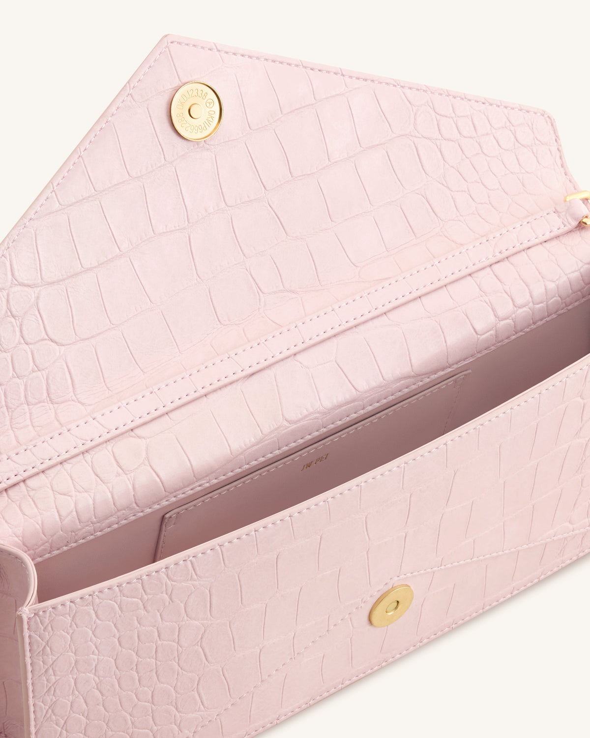 Celeste Envelope Top Handle Bag - Pink Croc | JW PEI