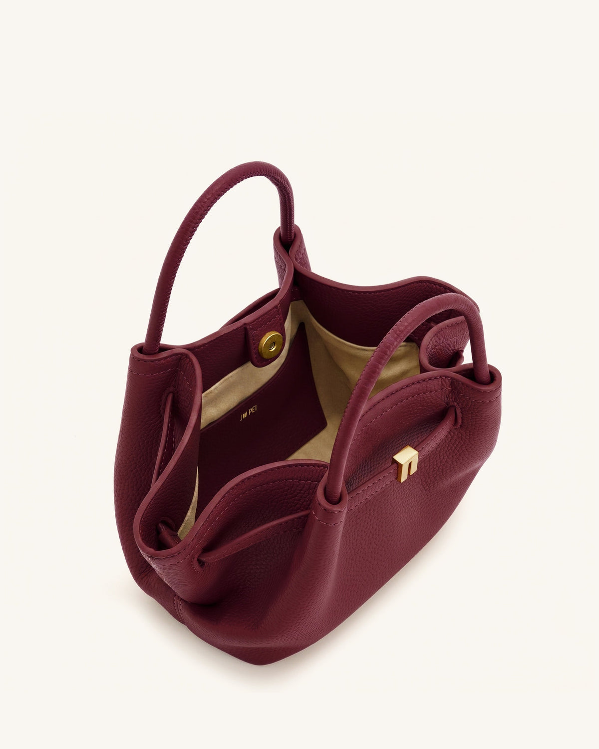 Hana Mini Tote Bag - Burgundy | JW PEI