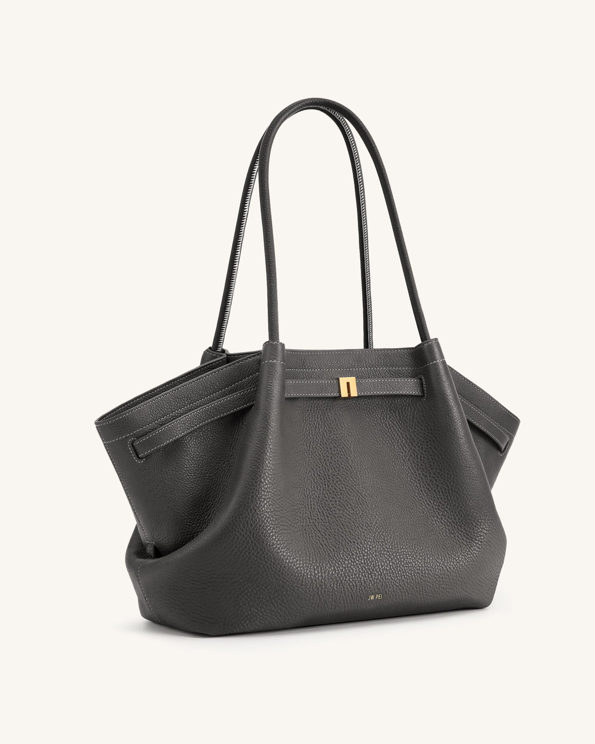 Hana Large Tote Bag - Dark Gray | JW PEI