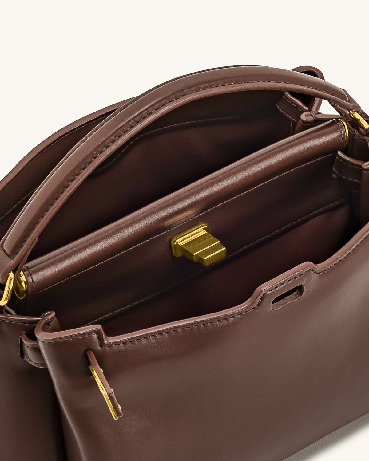 Carmen Top Handle Bag - Reddish Brown | JW PEI