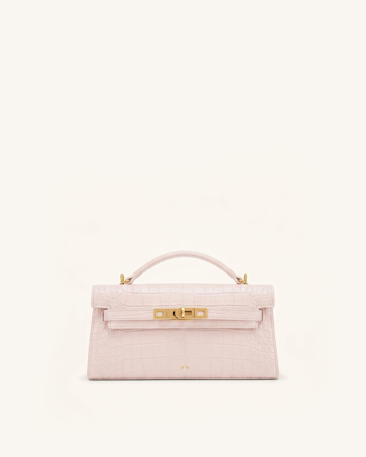 Noor Top Handle Bag - Pink Croc | JW PEI