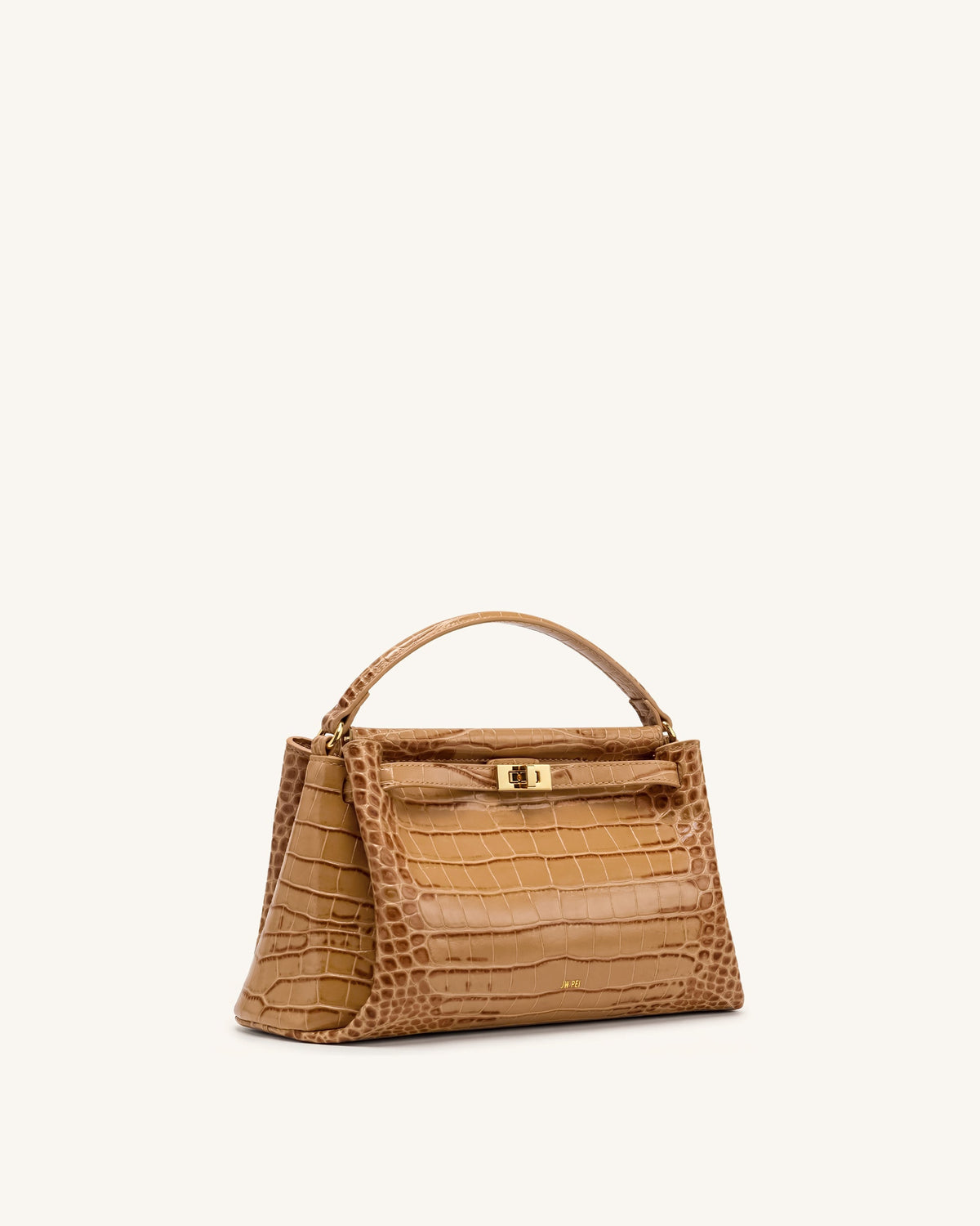 Carmen Top Handle Bag - Khaki Croc | JW PEI