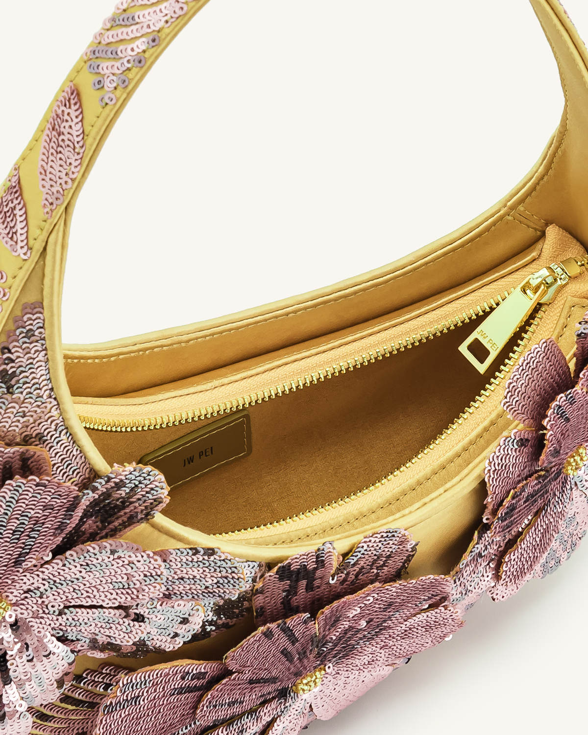 Harlee Sequin Shoulder Bag - Pink | JW PEI