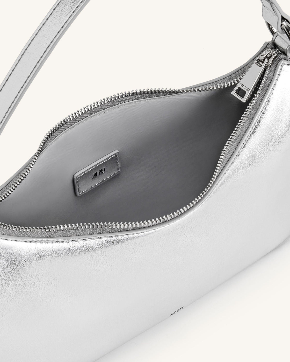 Lily Shoulder Bag - Silver | JW PEI