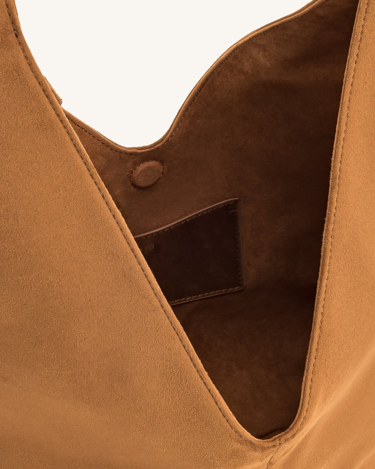 Dara Faux Suede Hobo Bag -Yellowish Brown | JW PEI