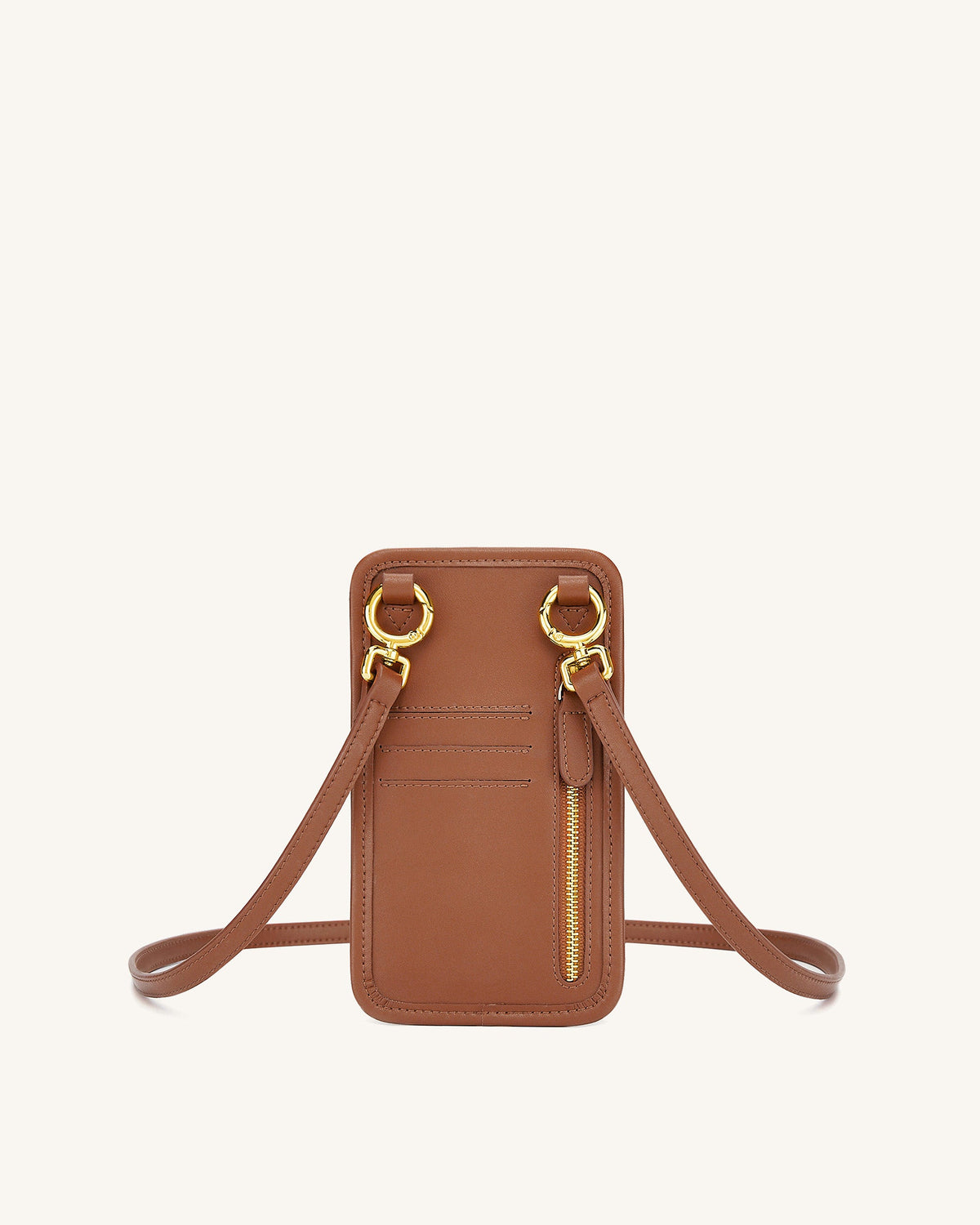 Aylin Canvas Phone Bag - Brown | JW PEI