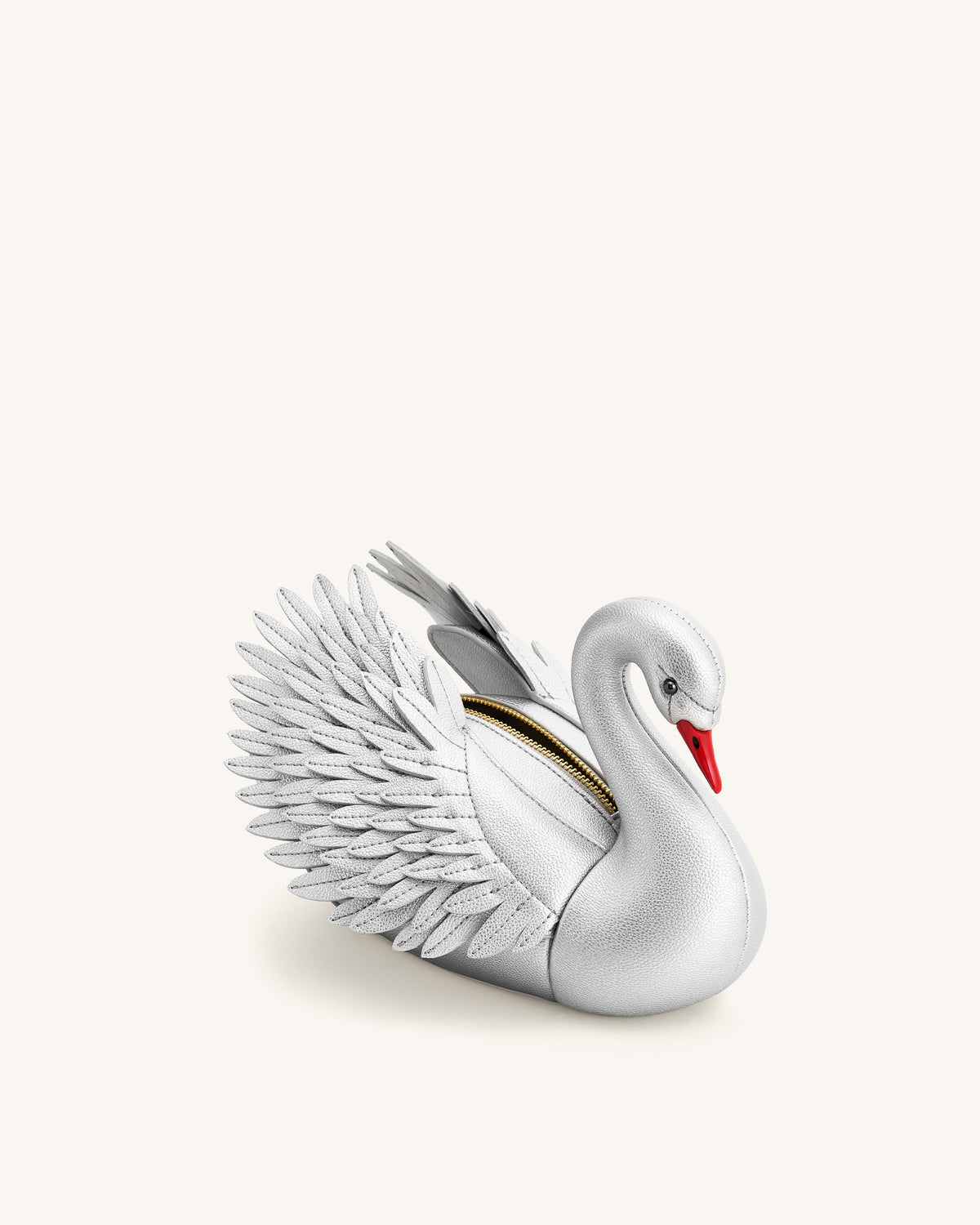 Alani Swan Shaped Crossbody Bag - Silver | JW PEI