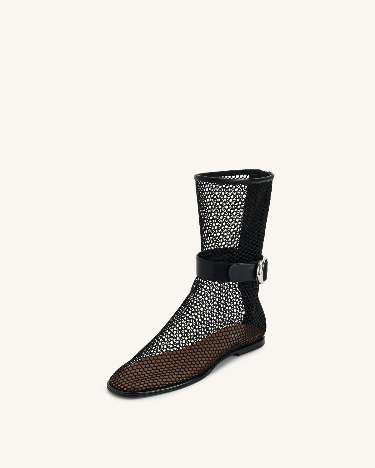 Sophia Mesh Boots - Black | JW PEI