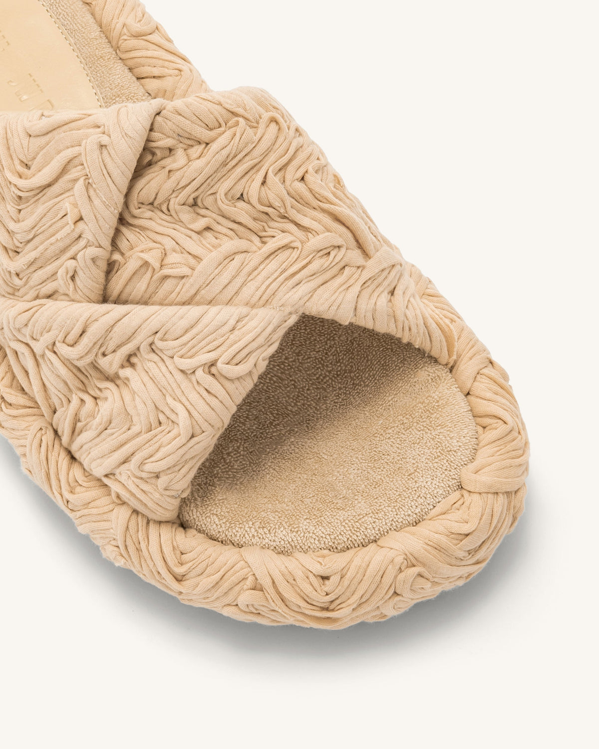 Lilah Woven Platform Sandal - Beige | JW PEI
