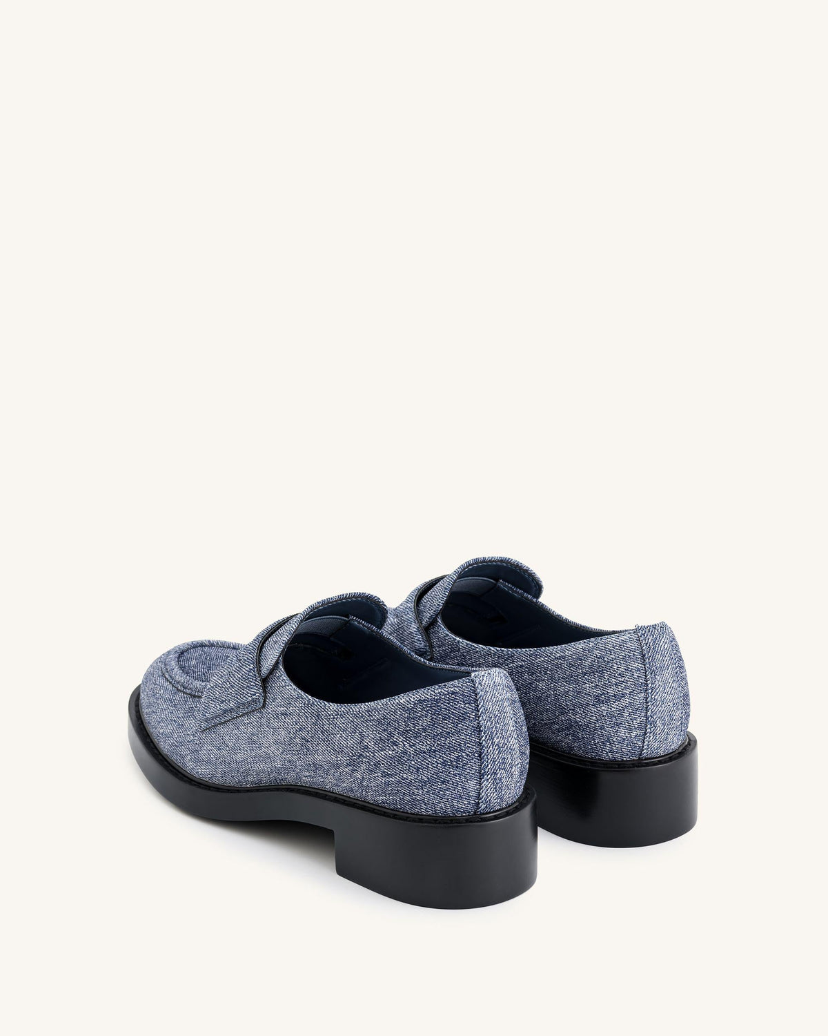 Micah Denim Embossed Chunky Loafer - Blue | JW PEI