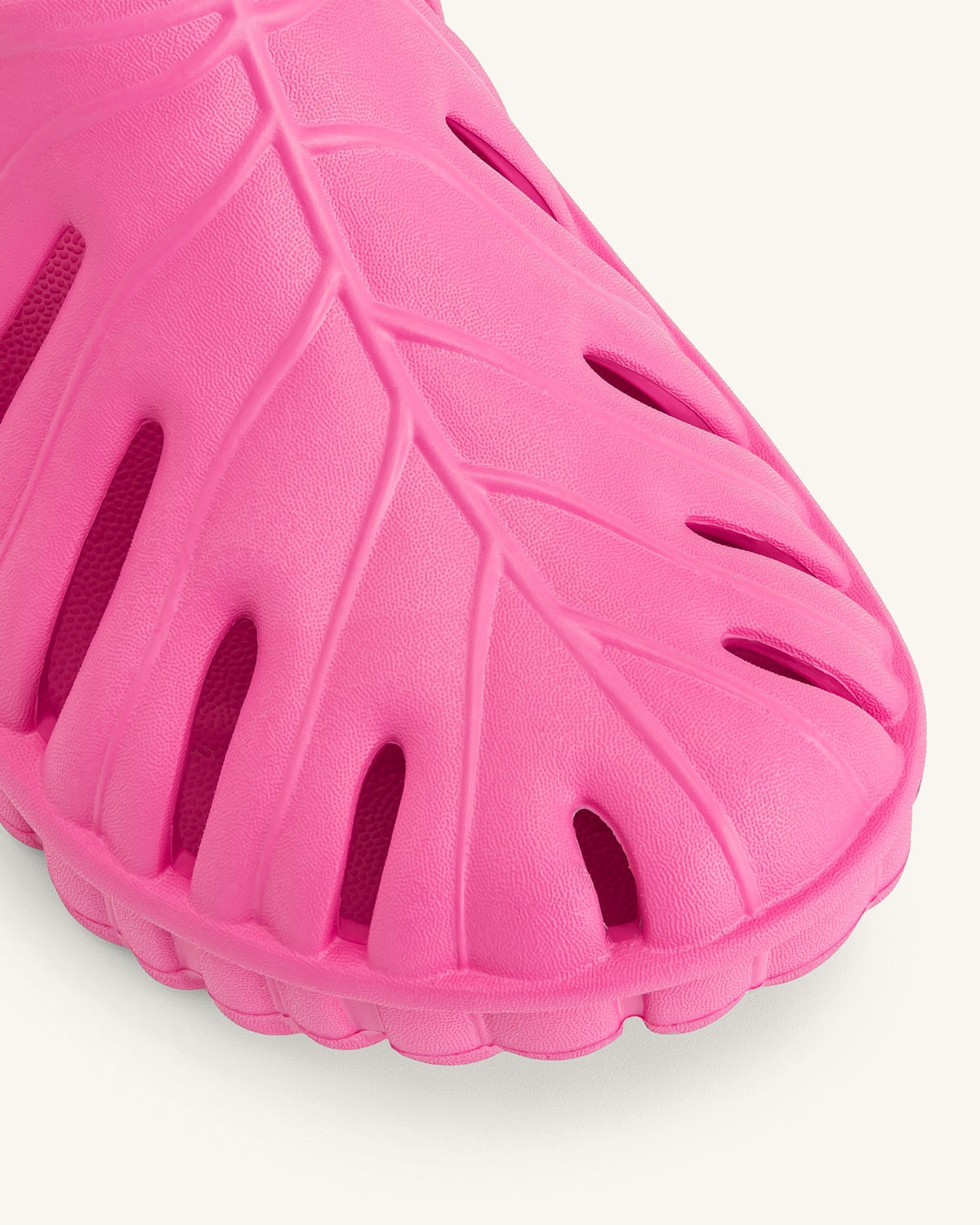 Tara Leaf Platform Clog - Bright Pink | JW PEI