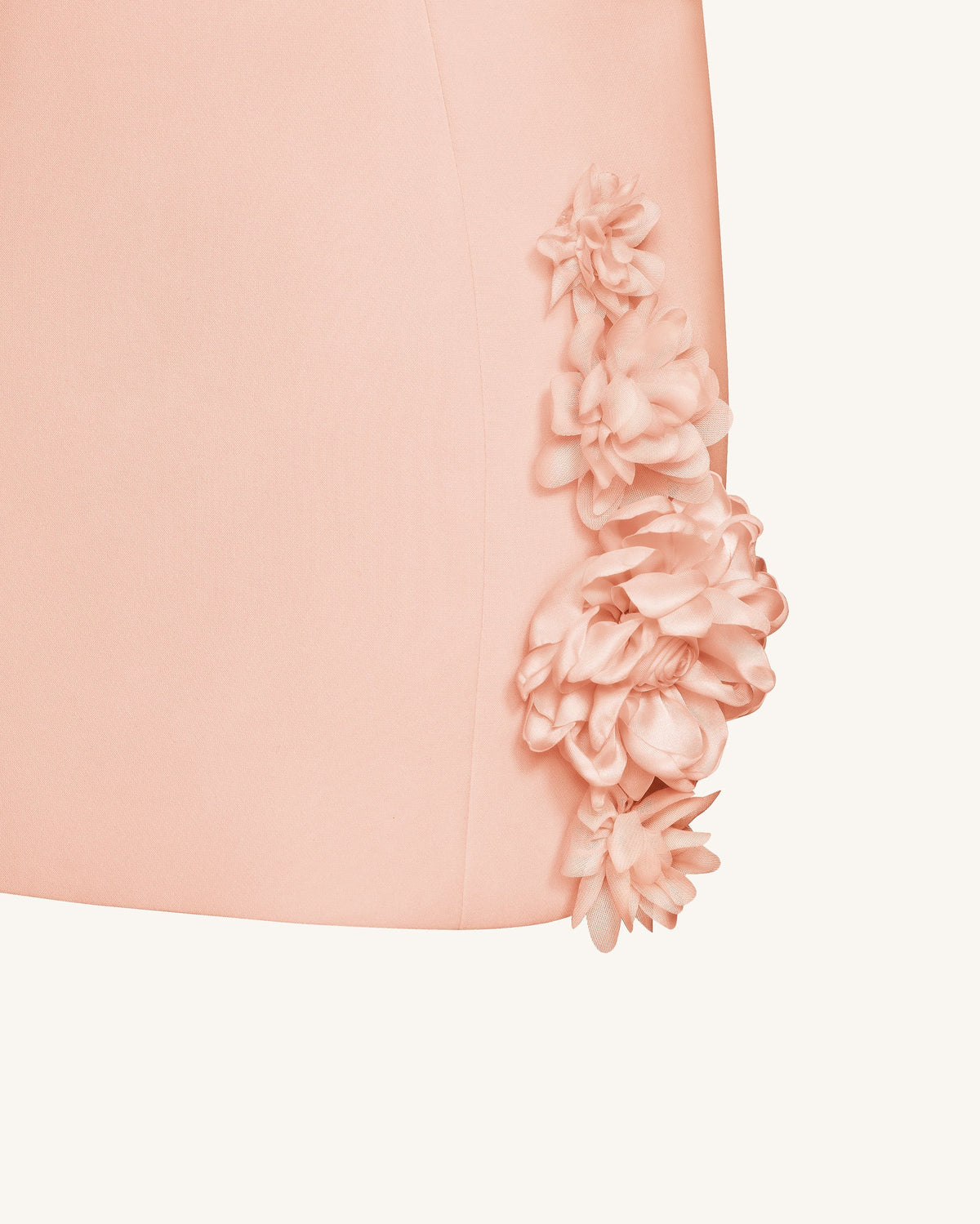 Elaina Rosette Applique Mini Dress - Apricot | JW PEI