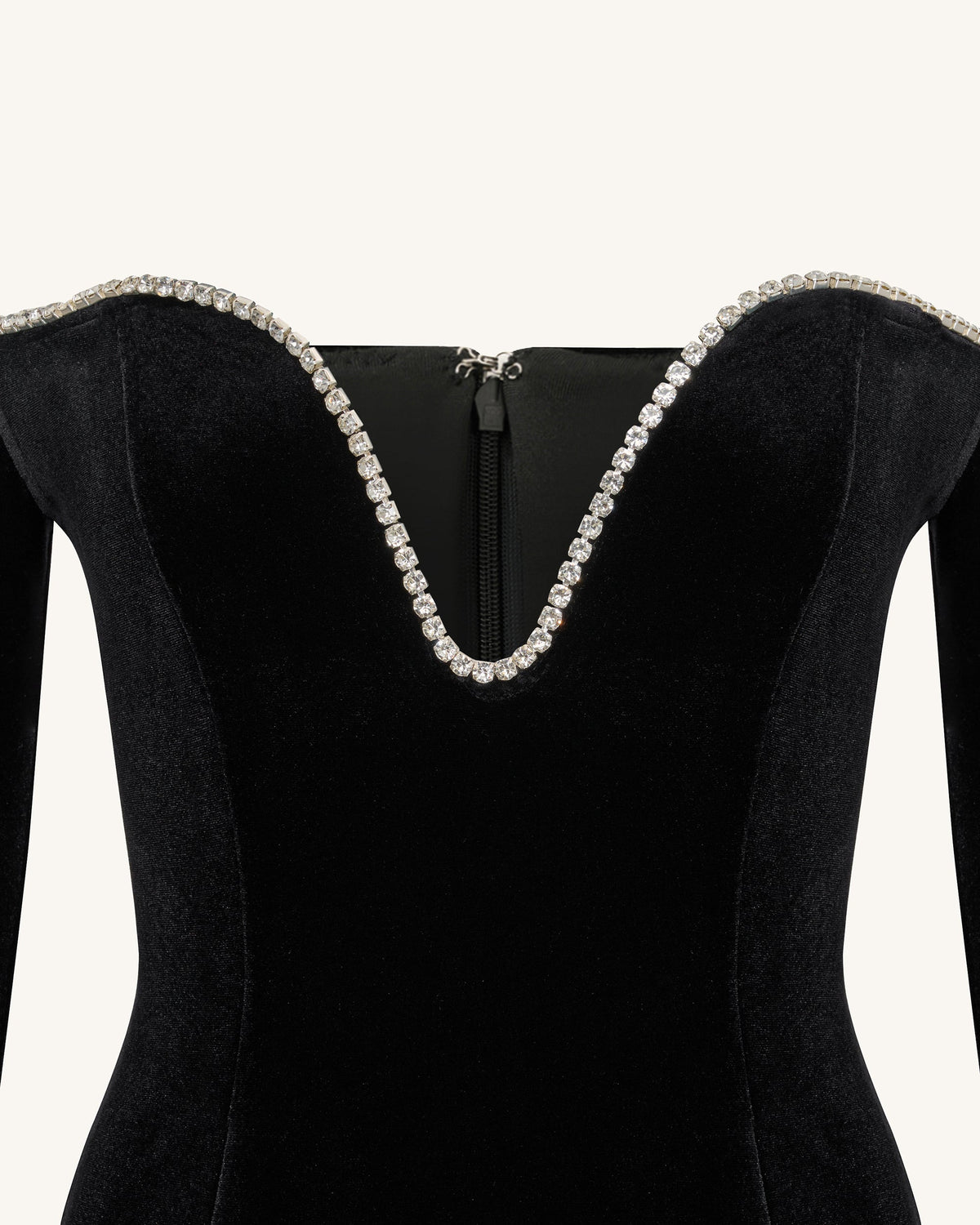 Allison Off-Shoulder Evening Gown - Black | JW PEI