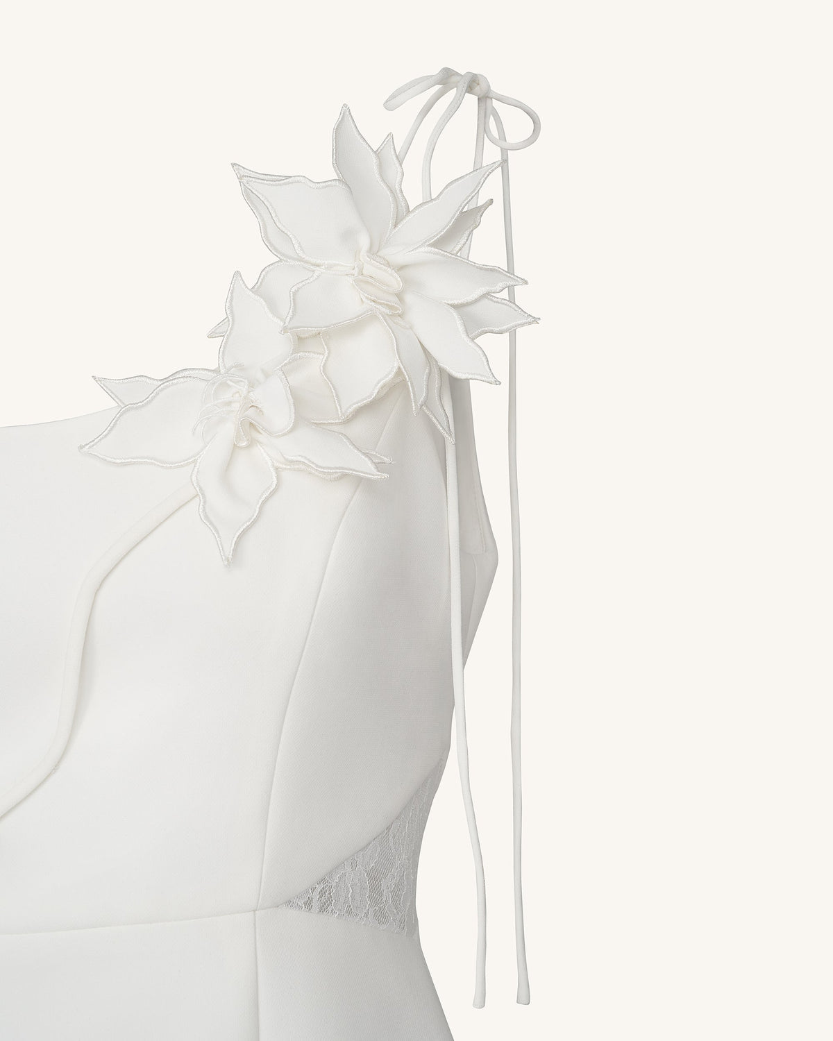 Floral Vine Tie Dress - White | JW PEI