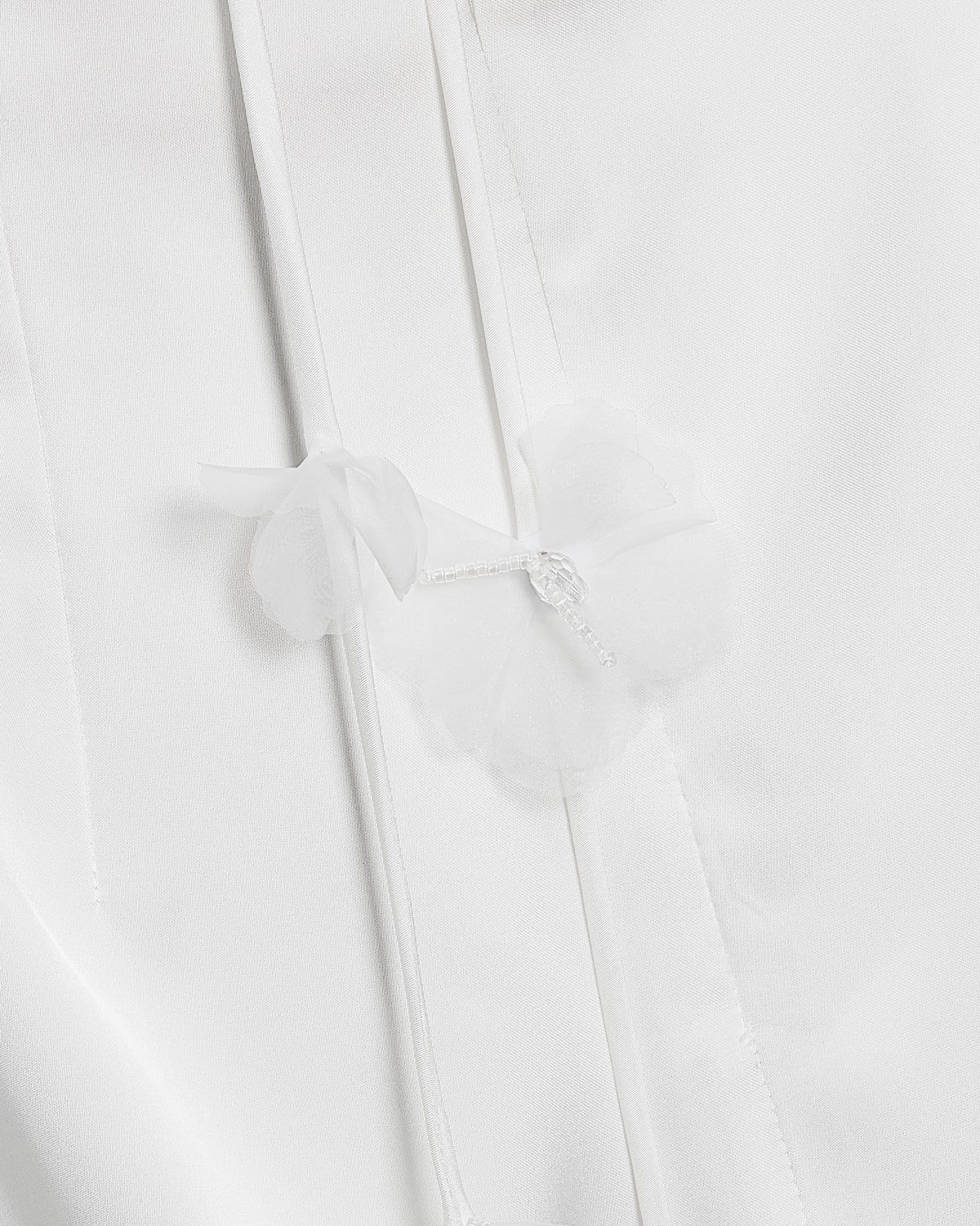 Floral Ruched Halter Mini Dress - White | JW PEI
