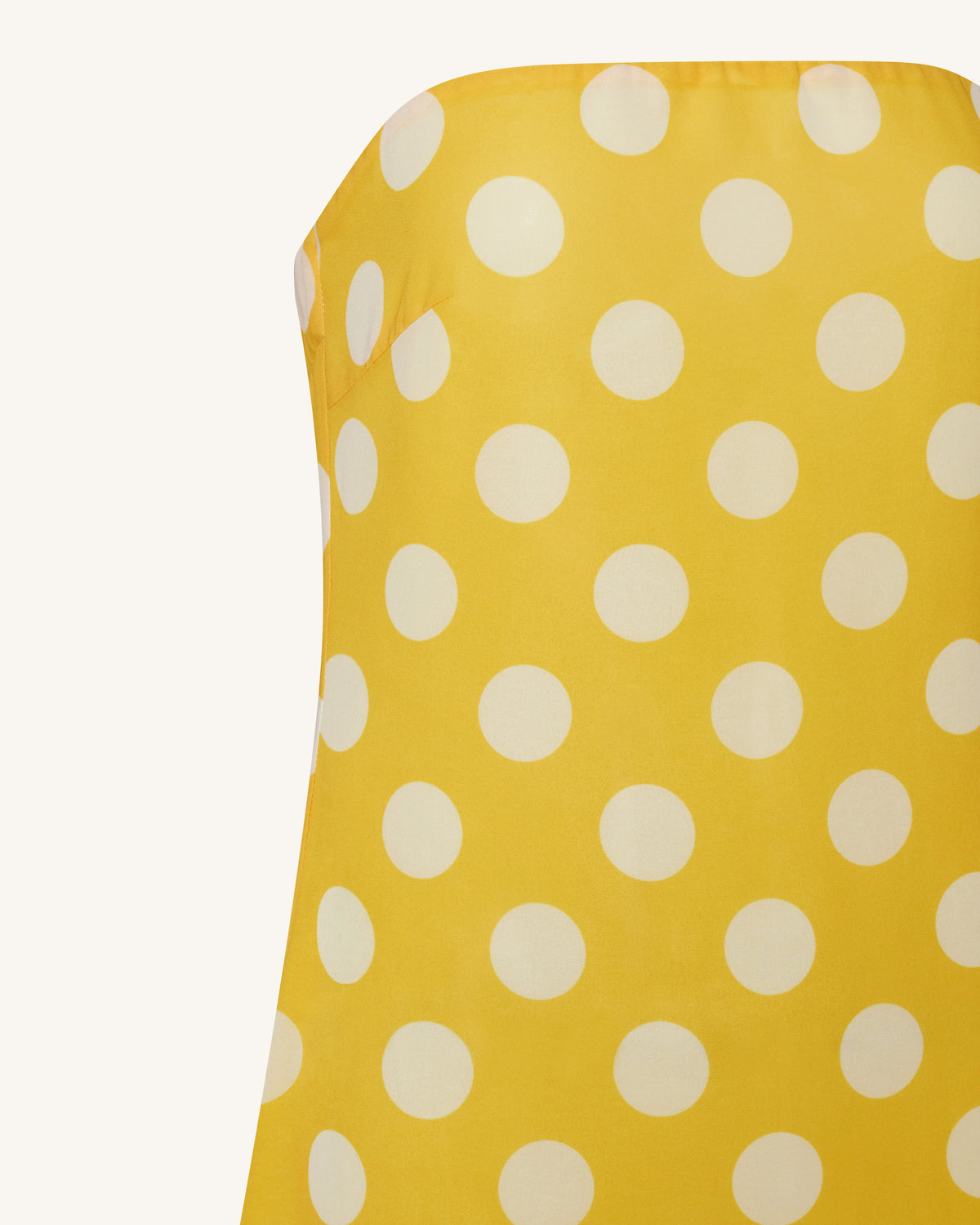 Polka-Dot Strapless Maxi Dress - Yellow | JW PEI