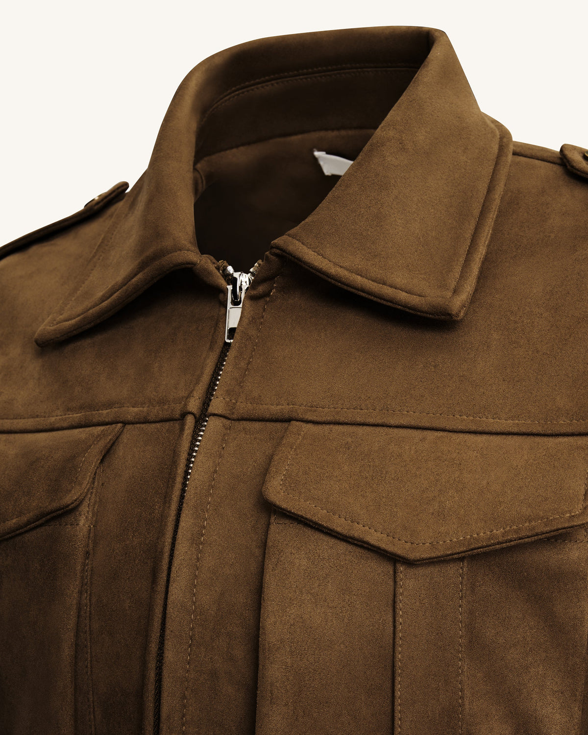 Adeline Faux Suede Jacket - Brown | JW PEI