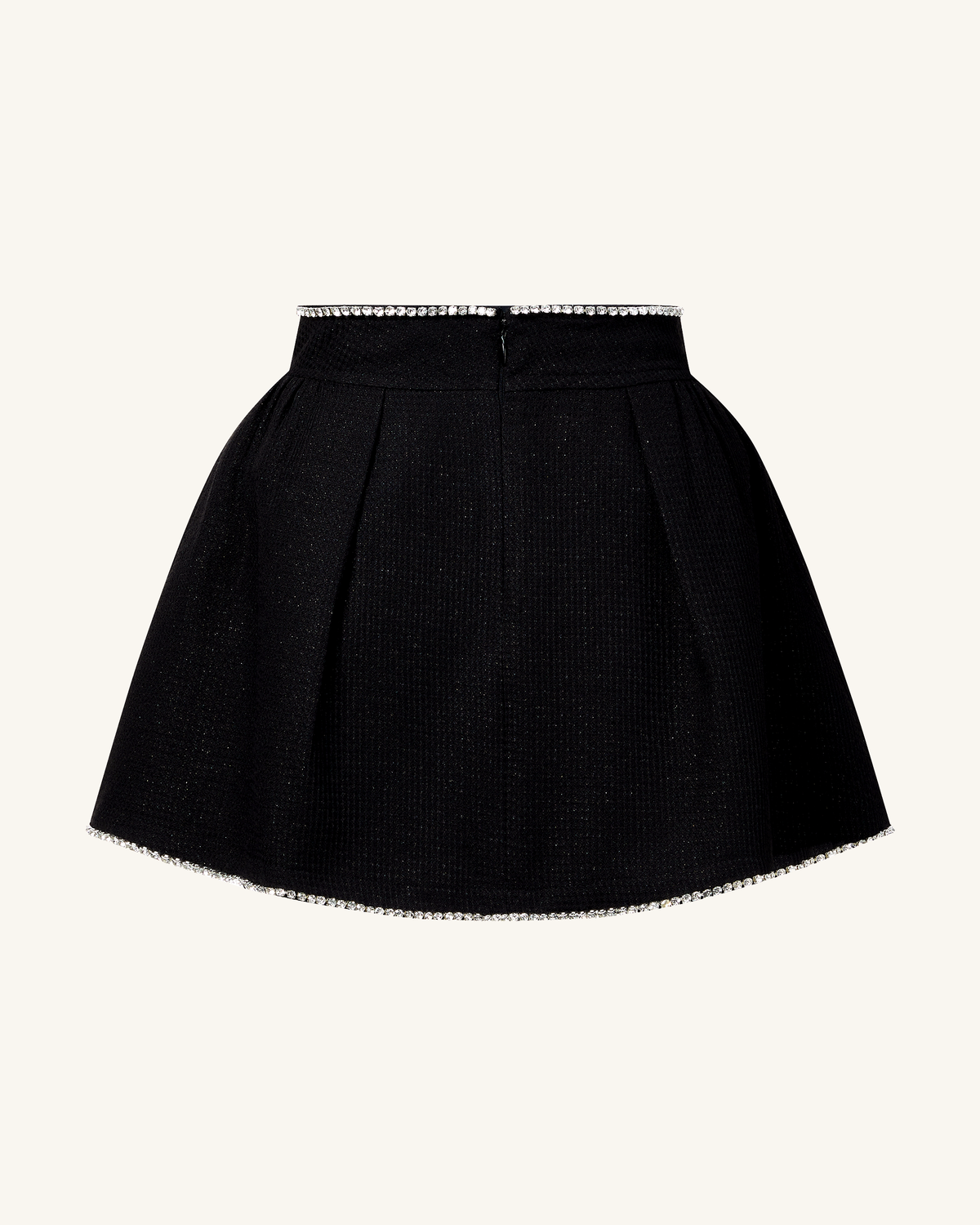 Pearl-Embellished Tweed Set - Black | JW PEI