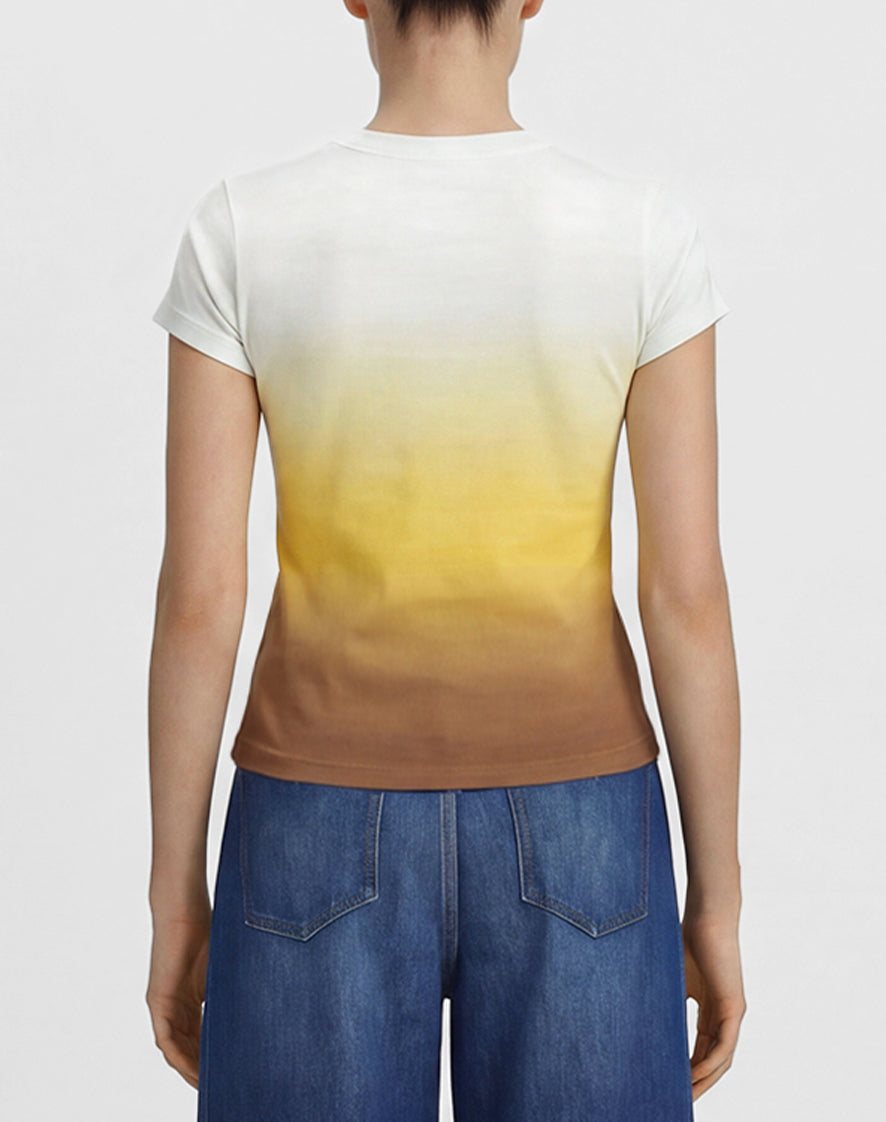 The Slacker Fade Out T-shirt - Desert Sunset | JW PEI