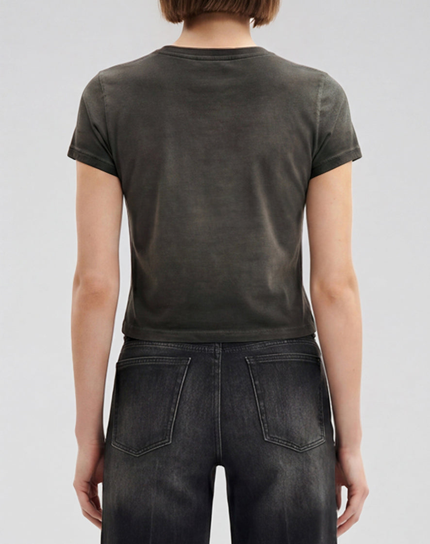 The Shrunken Faded Love T-shirt - Washed Black | JW PEI