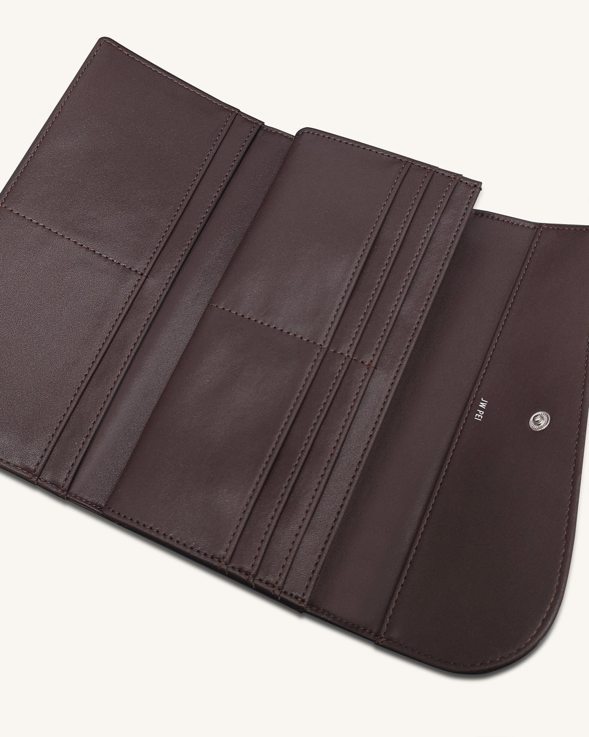 Seren Flap Long Wallet - Chestnut Black | JW PEI