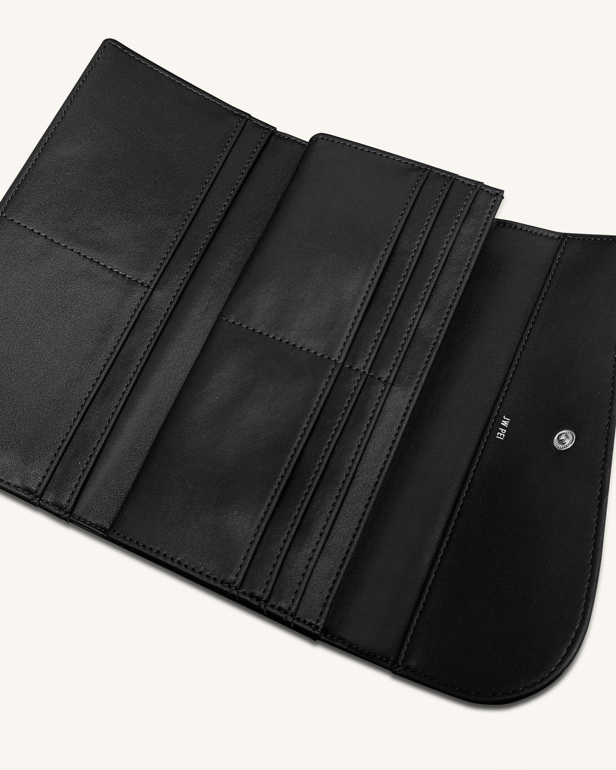 Seren Flap Long Wallet - Black | JW PEI