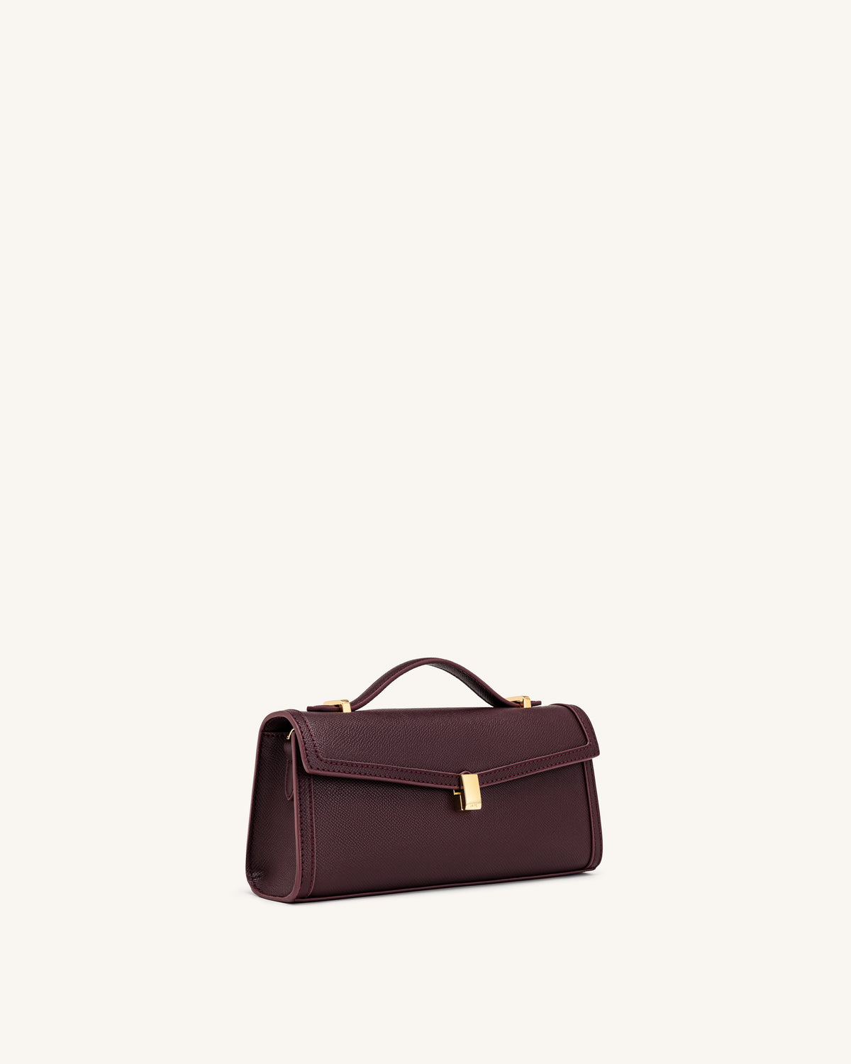Delphine Saffiano Top Handle Bag - Deep Burgundy | JW PEI