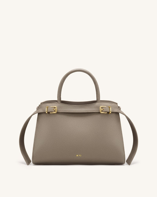 Ella Structured Tote - Taupe | JW PEI