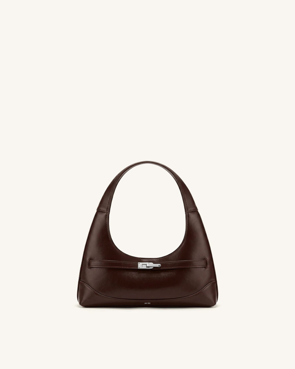 Noelle Belted Shoulder Bag - Dark Brown | JW PEI