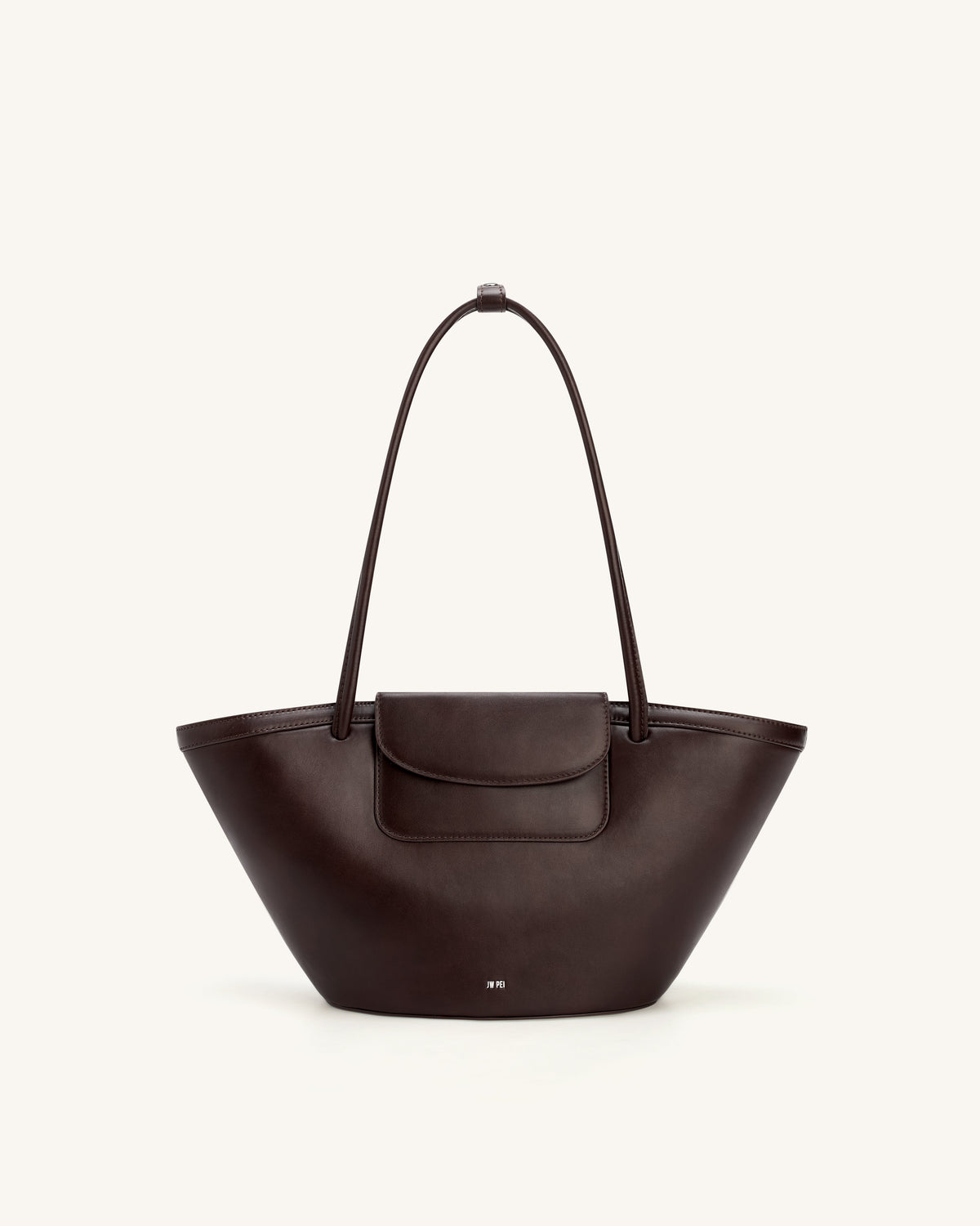 Corinne Pocket Tote Bag - Dark Brown | JW PEI