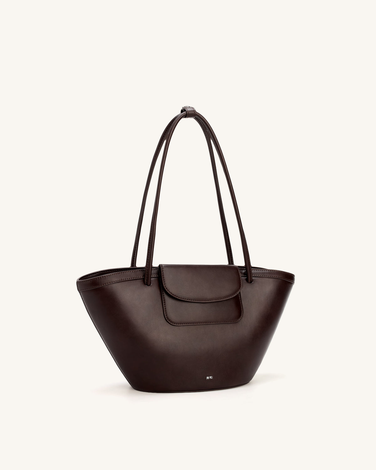 Corinne Pocket Tote Bag - Dark Brown | JW PEI
