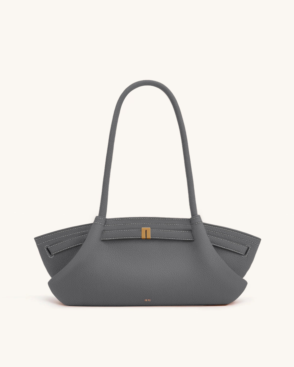 Hana Wide Tote Bag - Grey | JW PEI