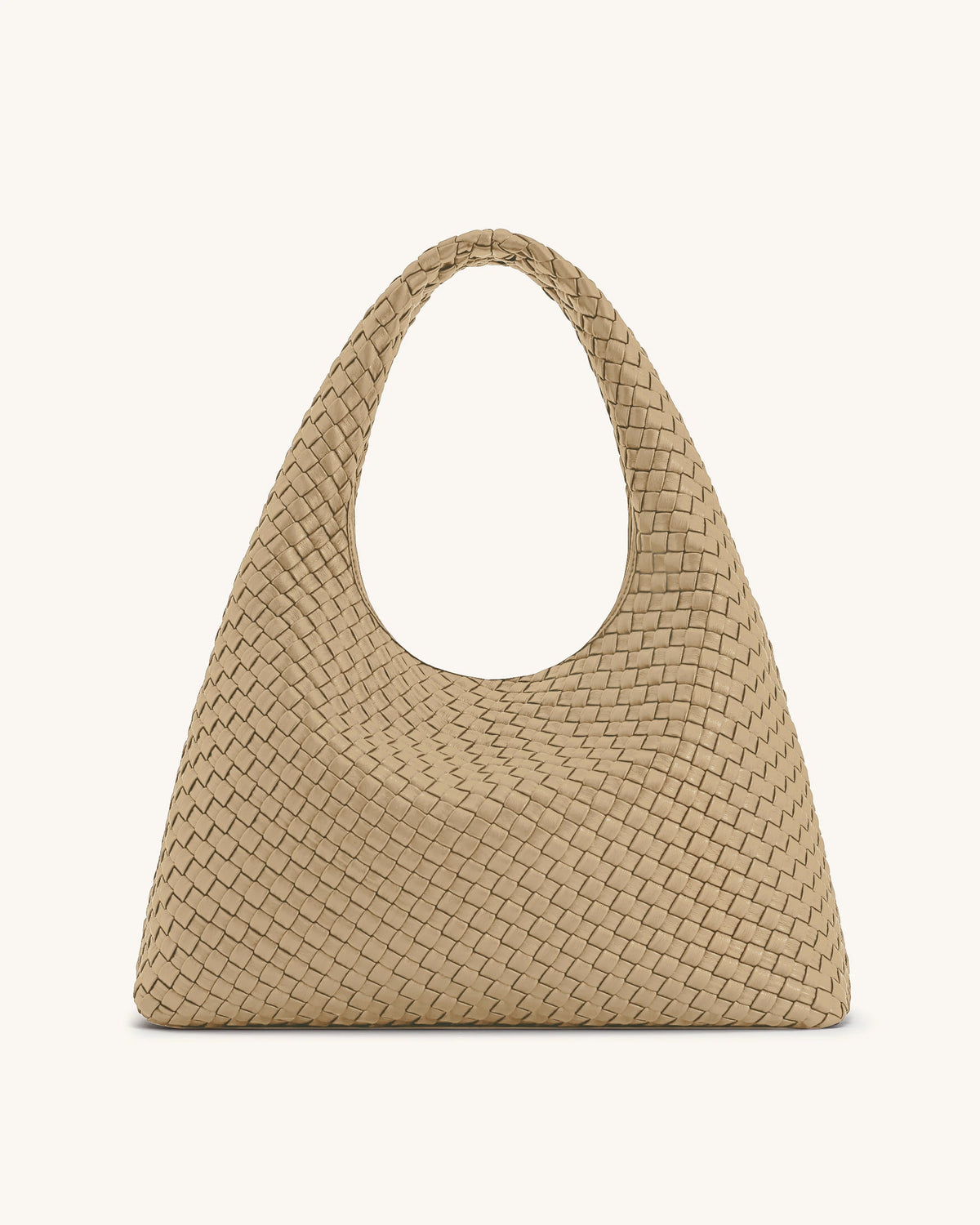 Laura Woven Shoulder Bag - Beige | JW PEI
