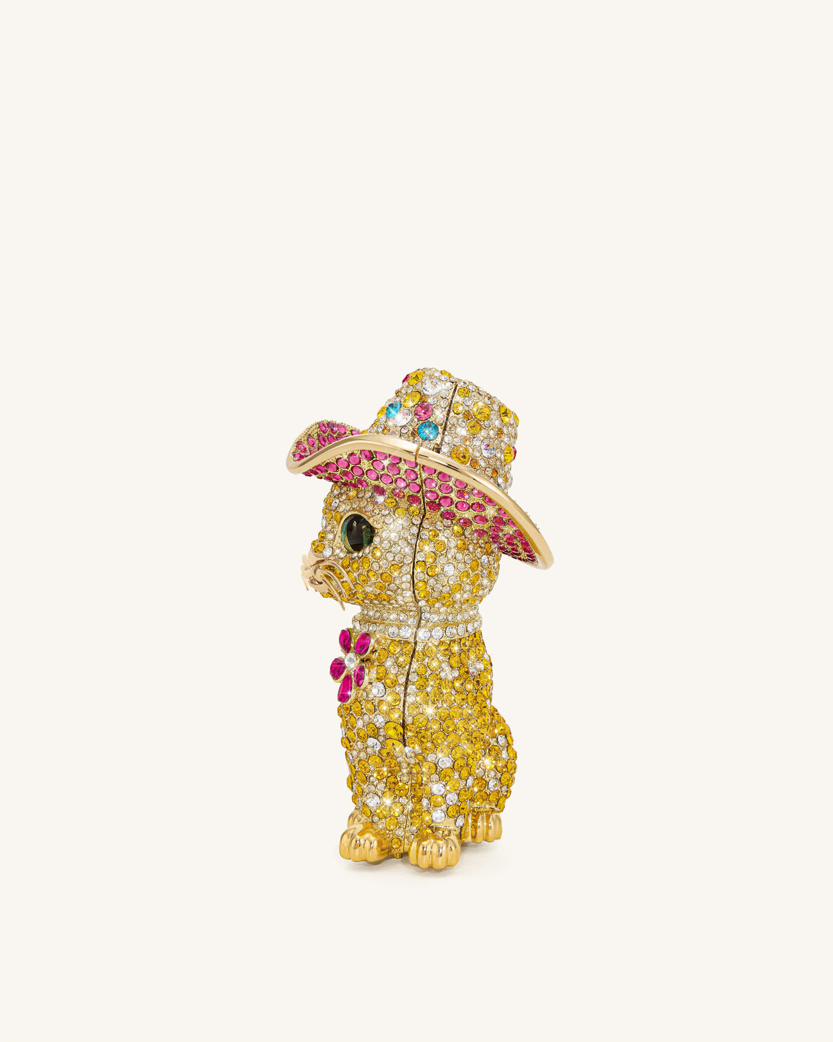 Glamorous Cat Clutch - Multicolor Gold | JW PEI