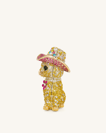 Glamorous Cat Clutch - Multicolor Gold | JW PEI